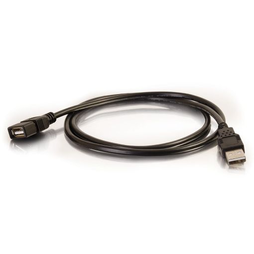 Picture of C2G 52107 USB A to A Long USB Extension Cable, 6.56 Feet (2 Meters), Black