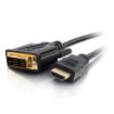 Picture of Legrand - C2G DVI to HDMI Cable, DVI-D Male to HDMI Male, Black HDMI Adapter Cable, 2 Meter (6.56 Feet) Bi-Directional Adapter Cable, 1 Count, C2G 42516
