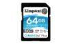 Picture of Kingston 64GB SDXC Canvas Go Plus 170MB/s Read UHS-I, C10, U3, V30 Memory Card (SDG3/64GB), Canves Go Plus