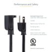 Picture of StarTech.com 10ft (3m) Power Extension Cord, NEMA 5-15R to NEMA 5-15P Black Extension Cord, 13A 125V, 16AWG, Outlet Extension Power Cable, NEMA 5-15R to NEMA 5-15P AC Power Cord - UL Listed (PAC10110)