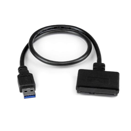 Picture of StarTech.com SATA to USB Cable - USB 3.0 to 2.5” SATA III Hard Drive Adapter - External Converter for SSD/HDD Data Transfer (USB3S2SAT3CB)