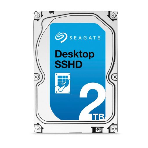 Picture of (Old Model) Seagate 2TB Desktop Gaming SSHD(Solid State Hybrid Drive) SATA 6Gb/s 64MB Cache 3.5-Inch Internal Bare Drive (ST2000DX001)