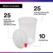 Picture of 3M™ 16024  Large 28 Fl Oz1Kit=25 Liners And Lids Part# 7010029843 (1 Kt)