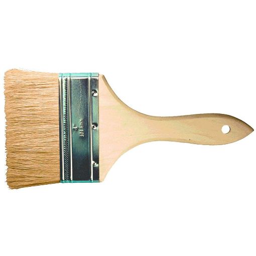 Picture of Advance Brush Chip Brush Dbl Thick 4"Wh Bristle Wood Handle Part# 89702 (12 Ea)