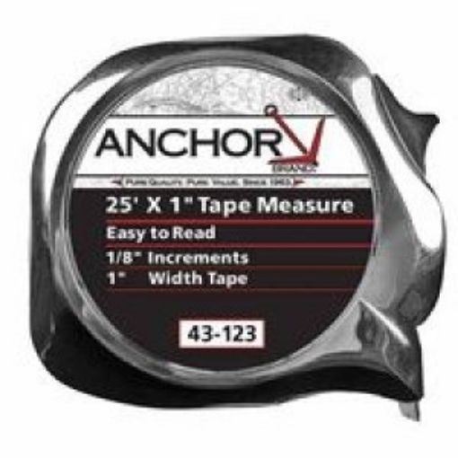 Picture of Anchor Brand 1"X25' E-Z Read Tape Measure Part# 103-43-123 (1 Ea)