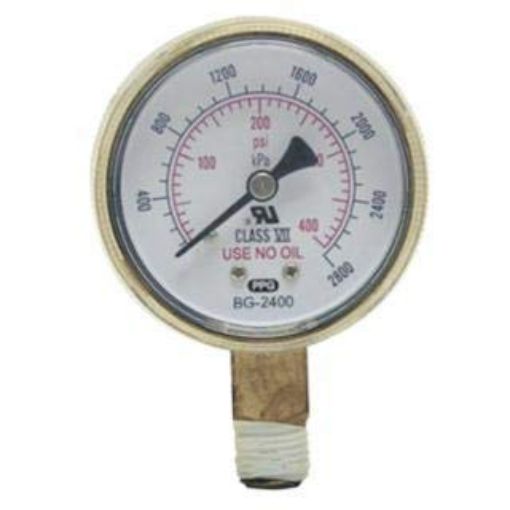 Picture of Best Welds Bw 2-1/2X30 Redline Brass Replacement Gauge Part# 900-B2530Rl (1 Ea)