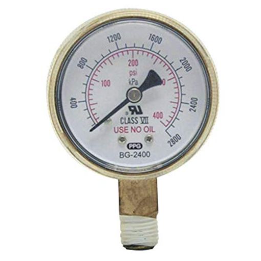 Picture of Best Welds Bw 2-1/2X400 Brass Replacement Gauge Part# 900-B25400 (1 Ea)