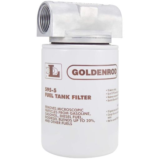 Picture of Goldenrod 56606 10 Micron Fuel Filter W/Top Cap Part# 595 (1 Ea)